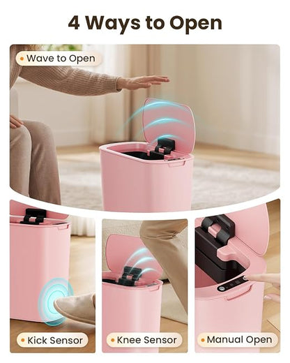 Cesun Motion Sensor Trash Can, 5 Gallon Automatic Bathroom Garbage Can - Image 2