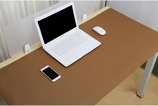 KINGFOM Desk Pad Office Desktop Protecter, PU Leather Desk Mat Blotters - Image 2