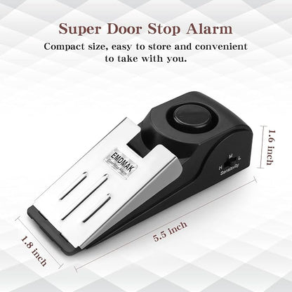 EMDMAK Door Stop Alarm with 120DB Siren Door Stop - Image 3