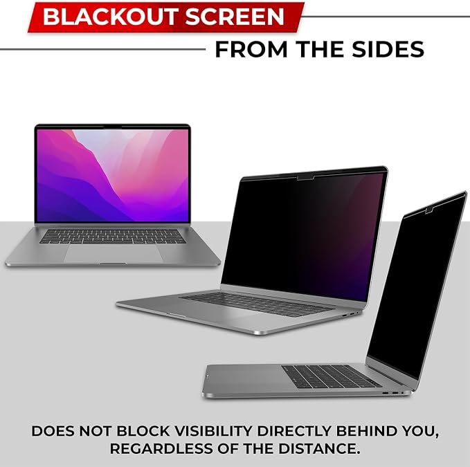 Magnetic Privacy Screen for MacBook Air 13 Inch Removable Laptop Privacy Filter - Image 4