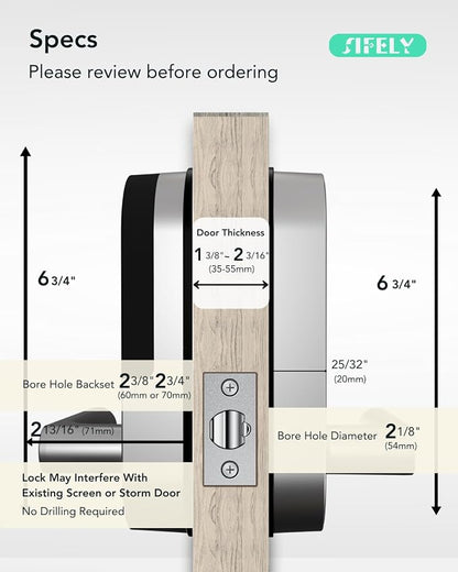 Keyless Entry Keypad Smart Door Lock - Image 5