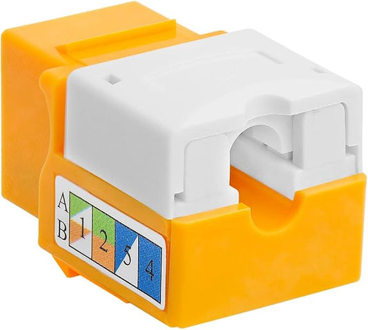 Cmple - RJ45 Keystone Jack 90 Degree Cat5e Keystone Jack Insert Punch Down RJ45 - Image 2