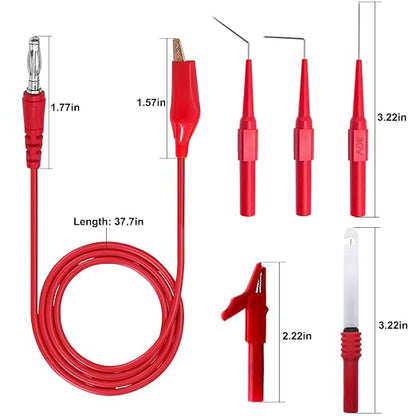 Linkhood 31PCS Back Probe Kit, Banana Plug to Copper Alligator Clip Automotive - Image 6