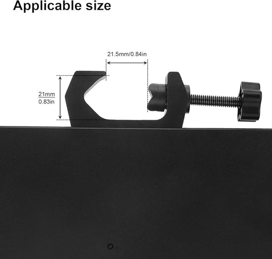 RTNLIT Microphone Stand Tray, Clamp On Firm Rack Tray Holder - Image 2
