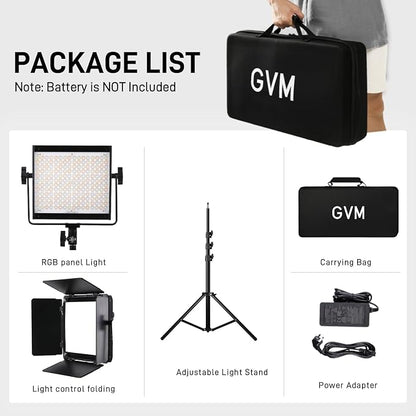 GVM 800D RGB LED Video Light, 2026 Upgraded Panel Light - Image 9