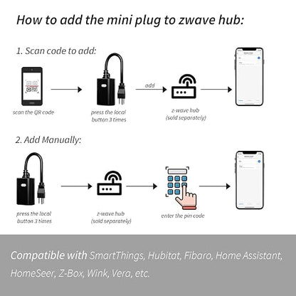 Minoston Zwave Outlet Plug, 800 Series Outdoor Z-Wave LR Smart Plug, On/Off - Image 7