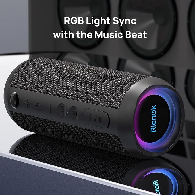 RIENOK Portable Bluetooth Speaker 30W Dual Pairing True Wireless Stereo HD - Image 9