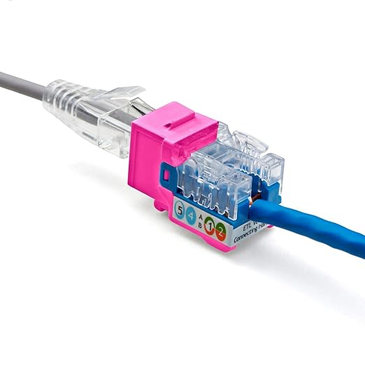 trueCABLE Cat5e Keystone Jack, Unshielded, 90 Degree Punch-Down, PoE++ 100W - Image 7