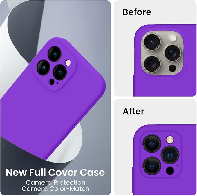 FireNova Designed for iPhone 15 Pro Max Case, Silicone Upgraded Phone Case with - Image 3