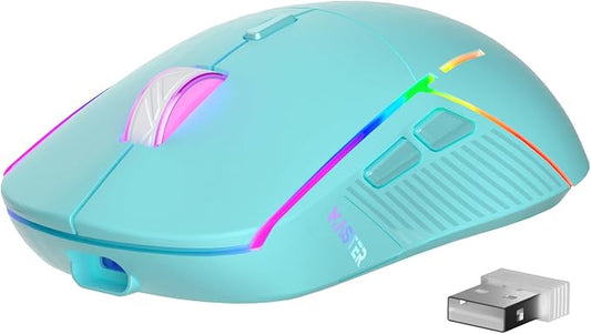 FFJ Wireless Gaming Mouse, 24000 DPI, Tri-Mode 2.4G/USB-C/Bluetooth 5.3 Gaming by FFJ