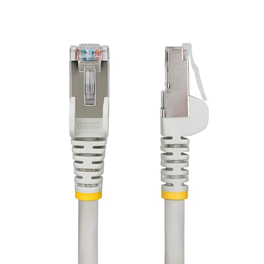StarTech.com 5ft Gray CAT6a Ethernet Cable, Snagless RJ45, 100W PoE++, 27AWG - Image 2