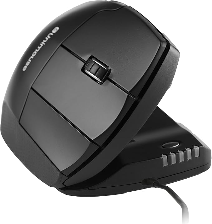 Contour Unimouse Ergonomic Vertical Mouse – Adjustable 35°-70° Angle, by ContourDesign