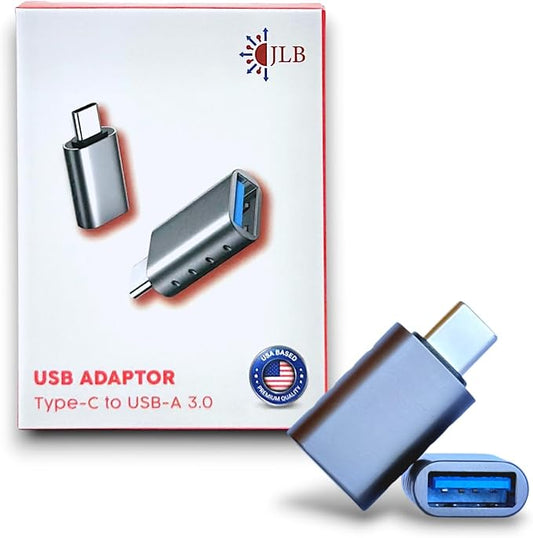 JLB USB C to USB Adapter, USB C Male to USB 3.0 Female Adapter, 5Gbps Data by JLB