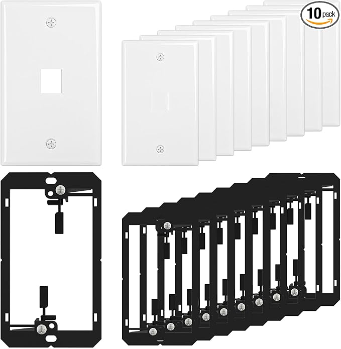 FGB 1-Port Keystone Wall Plate, by FGB