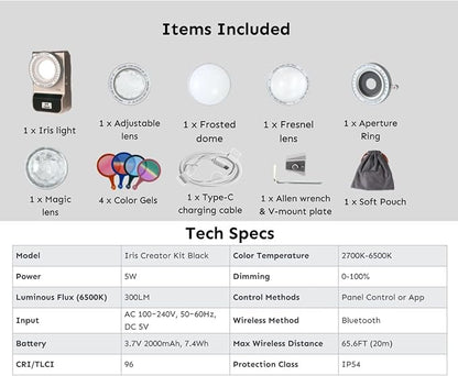 Iris Portable LED Photography Light Creator Kit - Image 8