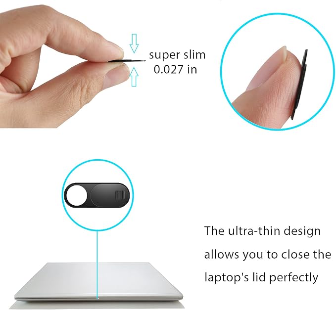 Laptop Camera Cover Slide, 12 Pack Webcam Cover, Phone Camera Cover, Ultra-Thin - Image 3