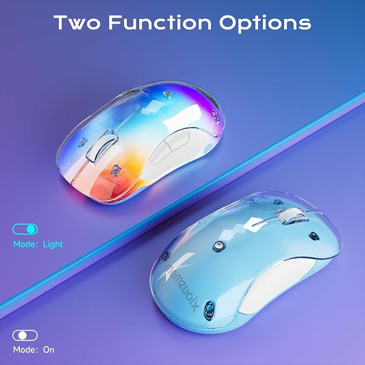 memzuoix 2.4G LED Wireless Mouse, Rechargeable Ergonomic Mouse - Image 2