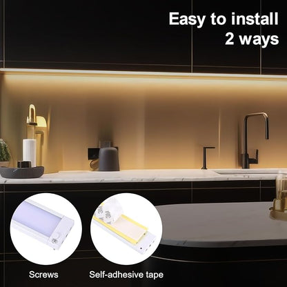 4pack 7inch Dimmable LED Kitchen Light Kit, 2700-6000K Smart Closet Cabinet - Image 8