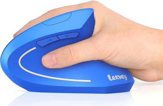 Lekvey Ergonomic Mouse, Vertical Wireless Mouse Rechargeable 2.4G USB Optical by Lekvey