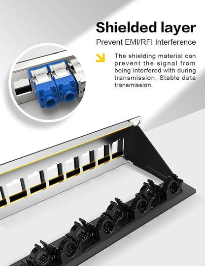 24-Port Blank Keystone Patch Panel - Image 6