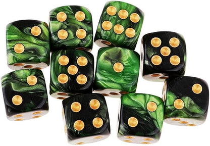 20PCS Polyhedral D6 Dice 16mm Acrylic 6 Sided Dice Game Dice - Image 4