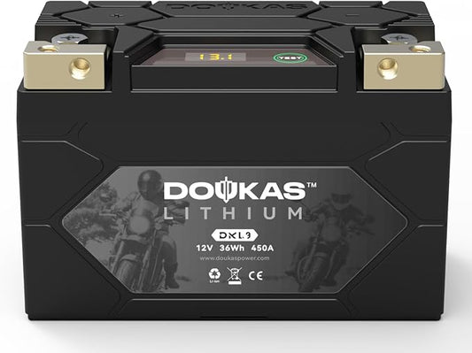 DKL9 450A LiFePO4 Motorcycle Lithium Battery, 12V 3Ah Powersports Battery by NOWSTARTTHEDEVICEIMMEDIAT