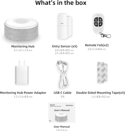 WiFi Door Alarm System, Wireless DIY Smart Home Security System, - Image 9