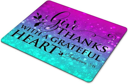 Inspirational Quote，Grateful Heart Mouse pad Customized Mousepad Non-Slip - Image 4