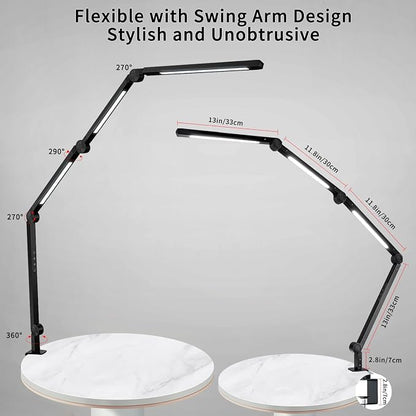 LED Desk Lamp with Clamp & Flexible Arm - Image 7