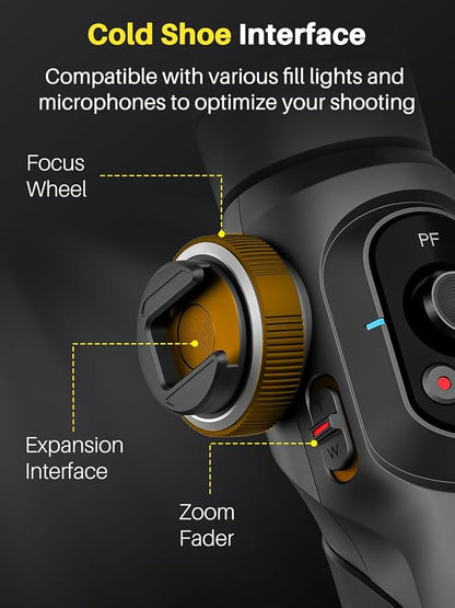 Professional Gimbal Stabilizer for Smartphone, Built-in 18CM Extension Rod and - Image 6