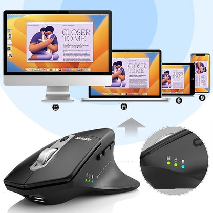 Arteck Multi-Device Wireless Bluetooth Mouse - Image 7