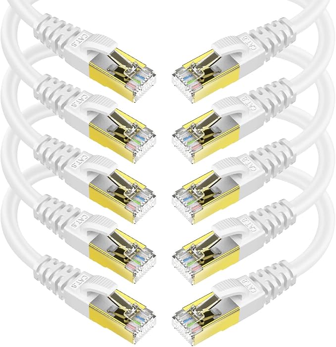 KASIMO CAT 8 Ethernet Cable Shielded SFTP Internet Network Patch Cord, Heavy by KASIMO