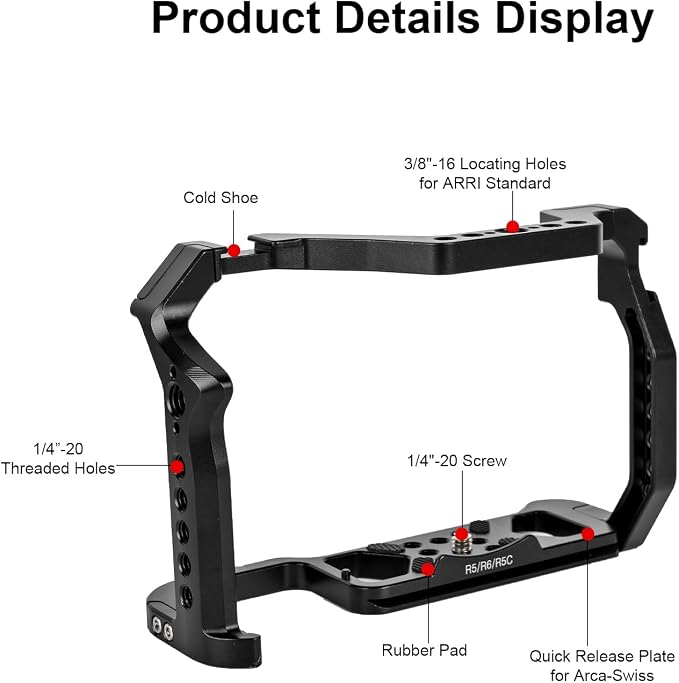 R5 ii/R5/R6/R5C/R6 ii Camera Cage, R5 Mark ii/R6 Mark ii Cage - Image 2