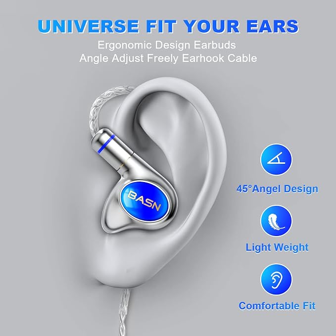 BASN Metalen PRO 4 Drivers in-Ear Monitors Headphones - Image 4