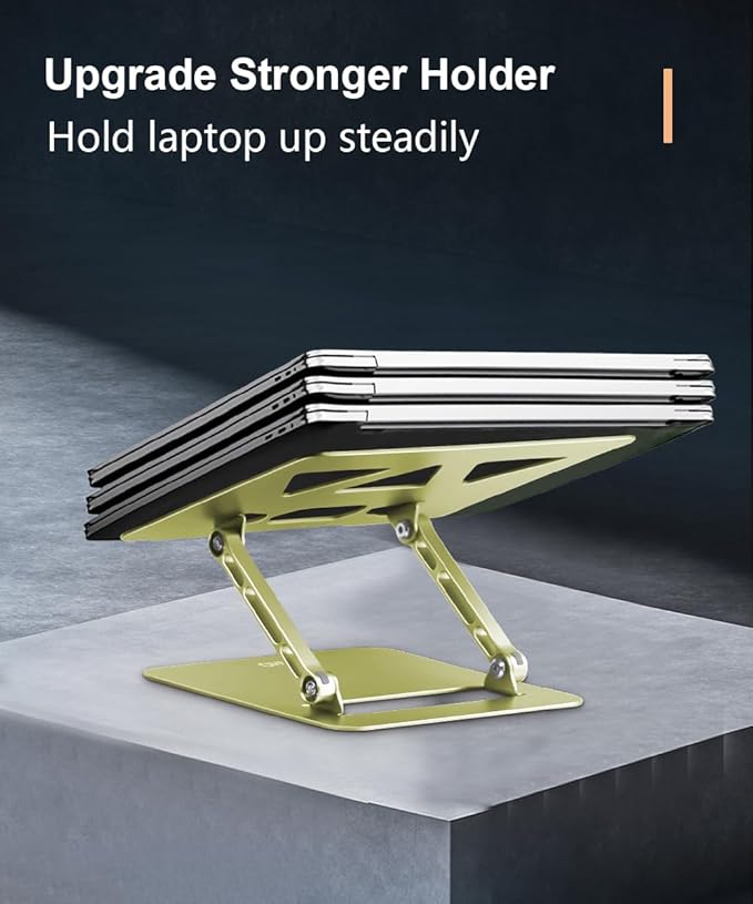 Laptop Stand for Desk, Adjustable Laptop Stand Holder and Riser, Foldable - Image 5