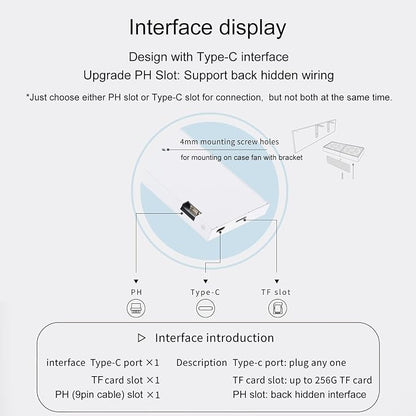 WOWNOVA 8.8" Computer Temp Monitor, 1 Click 1 Cable to Get Started Quickly PC - Image 4