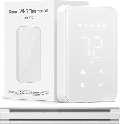 meross Smart Thermostat for Electric Baseboard and in-Wall Heaters Work by meross