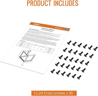 Tecmojo 15U Wall Mount Rack, Wall Mount Network Rack 15.8in Depth, Open Frame - Image 6