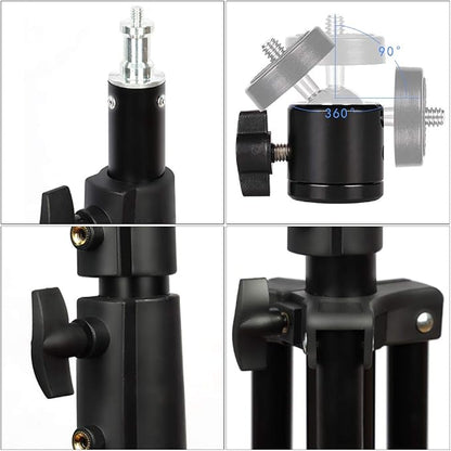Aluminum Alloy Light Stand 9.5 Feet/2.8m Adjustable Spring Cushioned - Image 8