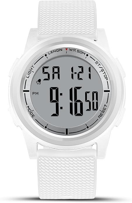 HANPOSH Mens Digital Watch Ultra Thin Minimalist Sports Waterproof Outdoor LED by BIDENWATCHESUS