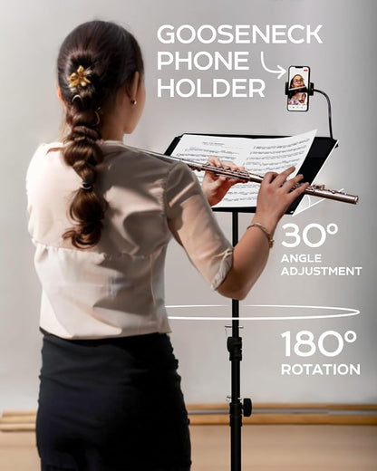 Projector Tripod Stand, Height Adjustable 27" to 62" & Floor Projector Stand - Image 6