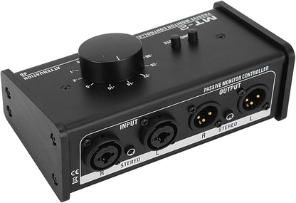 Big Knob Passive Monitor Controller, XLR and 3.5mm Interface Large Volume Knob by Sanpyl