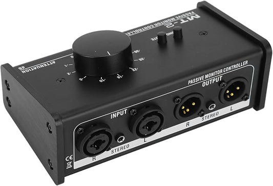 Big Knob Passive Monitor Controller, XLR and 3.5mm Interface Large Volume Knob by Sanpyl