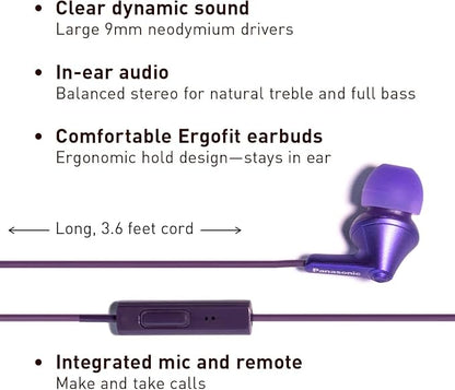 Panasonic ErgoFit Wired Earbuds - Image 2
