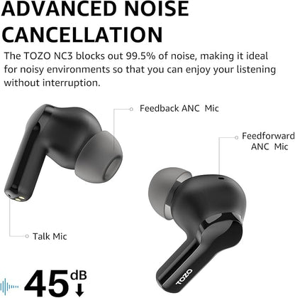 TOZO Hybrid Active Noise Cancelling Wireless Earbuds - Image 4