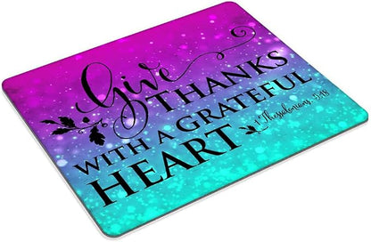 Inspirational Quote，Grateful Heart Mouse pad Customized Mousepad Non-Slip - Image 2
