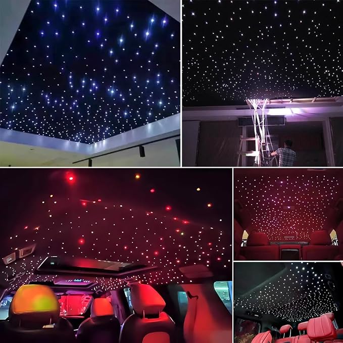 AKEPO Upgraded Car Home APP Fiber Optic Lights kit RGBW Twinkle + Music Effect - Image 8