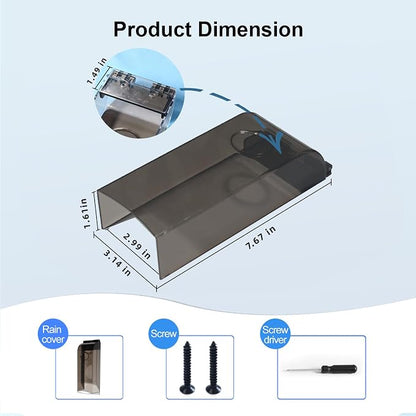 Outdoor Weatherproof Flip-top Cover, Plastic Sunshade and Rain Protection - Image 3