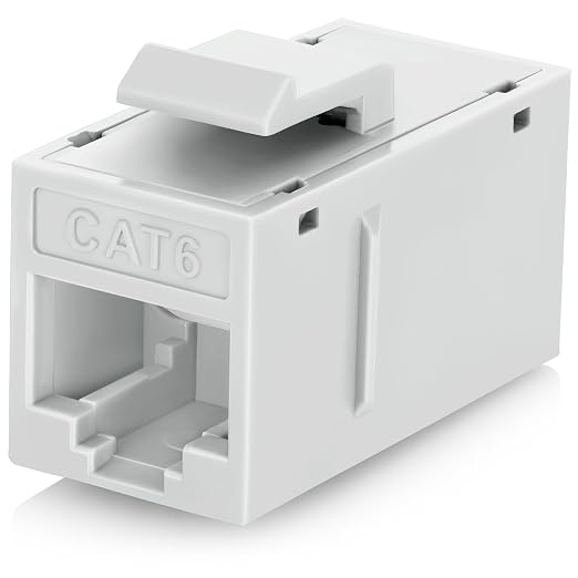 Everest 48-Pack Cat6 RJ45 Keystone Coupler by EverestMediaSolutions