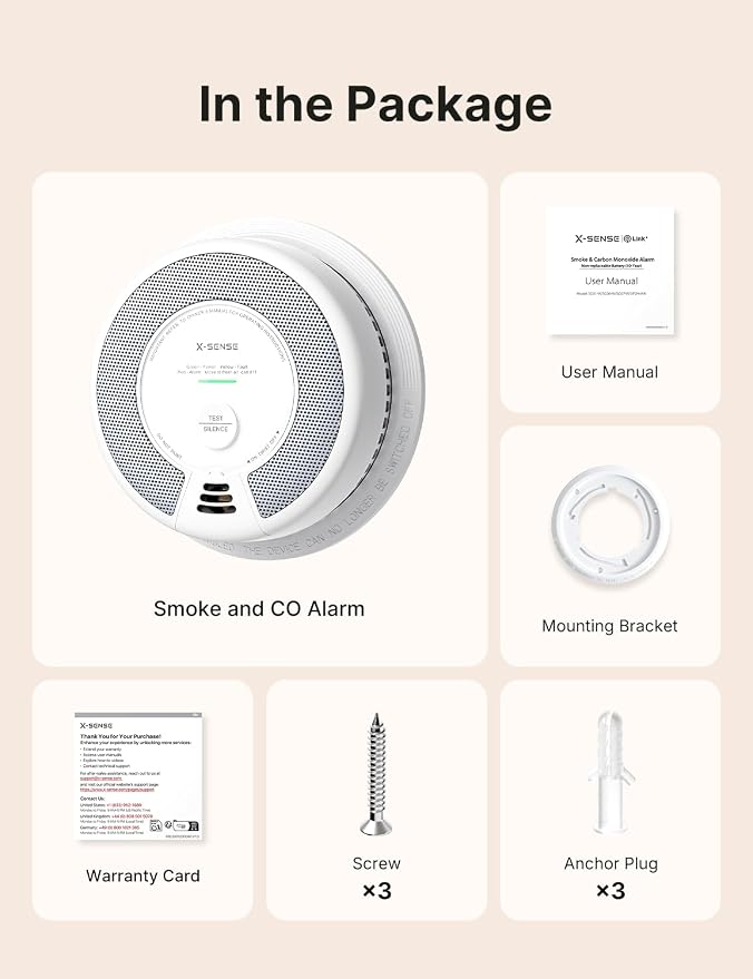 X-Sense Wireless Interconnected Combination Smoke and Carbon Monoxide Detector - Image 9